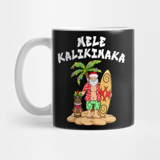 Mele Kalikimaka Merry Christmas Hawaiian Tiki Mug